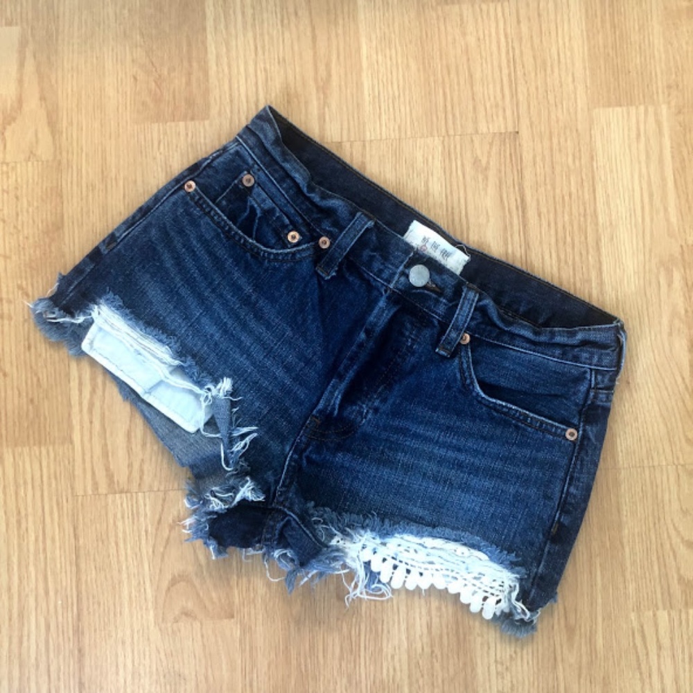 Denim Free People Cutoffs